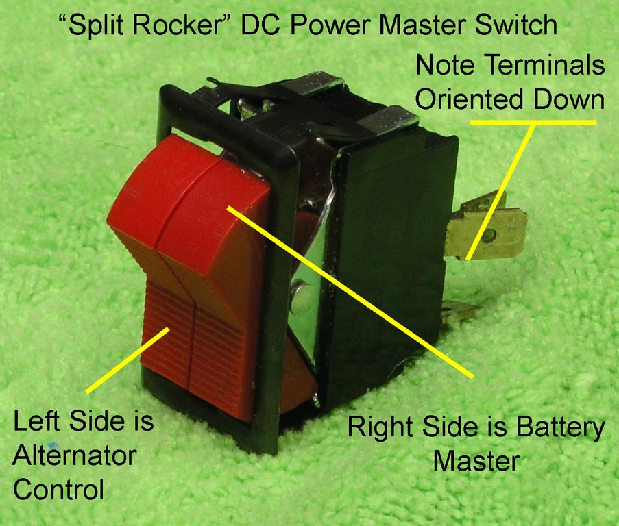 Split Rocker Switch Aeroelectric -